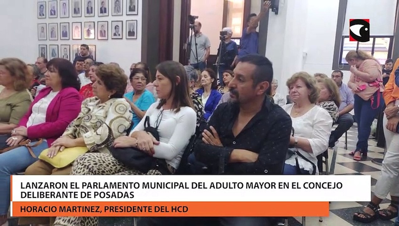 Lanzaron el Parlamento Municipal del Adulto Mayor en el Concejo Deliberante de Posadas