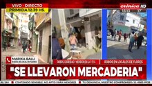 Marixa Balli tuvo que cerrar su local por los saqueos en Flores