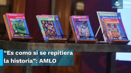 “¿Cómo voy a destruir un libro?” AMLO acusa campaña contra libros de texto
