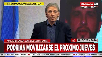 Piqueteros amenazan con cortar los accesos a capital