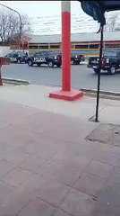 Policías y vándalos en Las Heras 22-08-23
