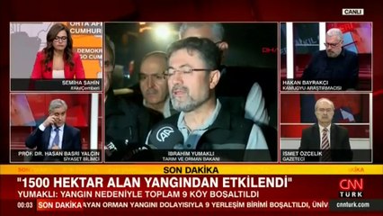 Çanakkale'de orman yangını! 9 köy boşaltıldı