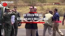 Presiden AS Joe Biden Tinjau Kerusakan di Maui Hawaii Akibat Kebakaran