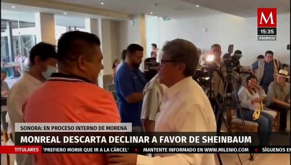 Monreal descarta declinar a favor de Claudia Sheinbaum; no excluye contender por la CdMx