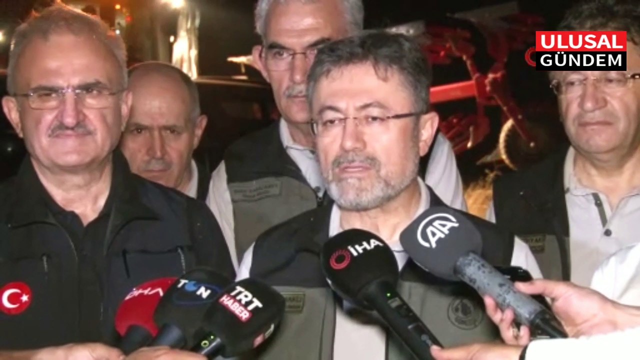 Bakan Yumaklı: "Yaklaşık 1500 hektar alan etkilendi "