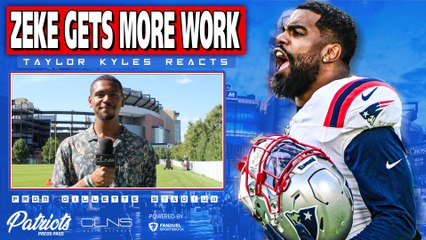 Ezekiel Elliott a STANDOUT in FIRST Patriots Practice in Foxboro!