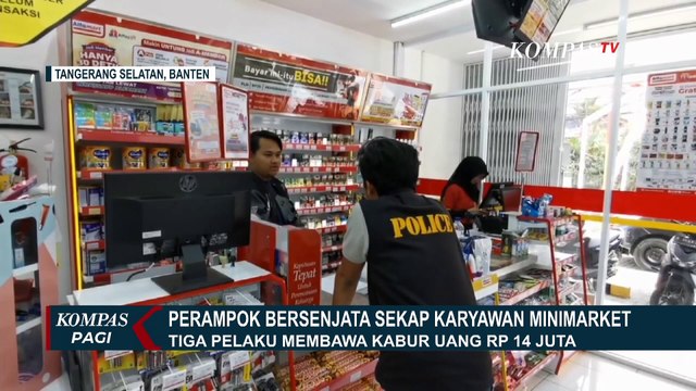 Aksi Rampok Bersenjata di Tangerang Selatan, Sekap Pegawai Minimarket dan Gasak Uang Rp14 Juta!