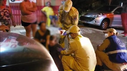 Homem sofre acidente e corte na cabeça, mas recusa ser levado ao hospital