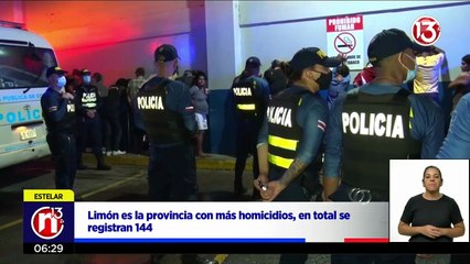 Limón es la provincia que registra la mayor cantidad de homicidios en el país.