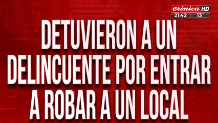 Detuvieron a una persona después de un robo tipo "piraña" en Moreno