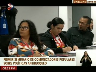 Download Video: En Caracas se desarrolla el Primer Seminario de Comunicadores Populares sobre Políticas Antibloqueo