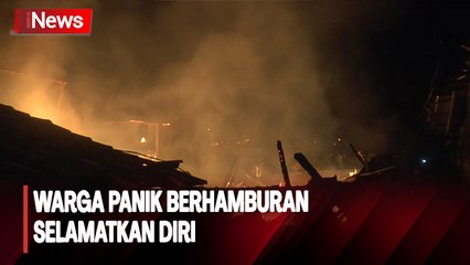 8 Rumah dan 4 Bedeng di Permukiman Padat Kota Baturaja OKU Terbakar Hebat