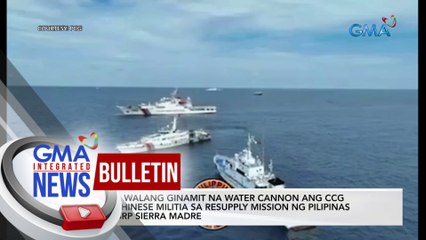 Télécharger la video: AFP: Walang ginamit na water cannon ang CCG at Chinese Militia na... | GMA Integrated News Bulletin