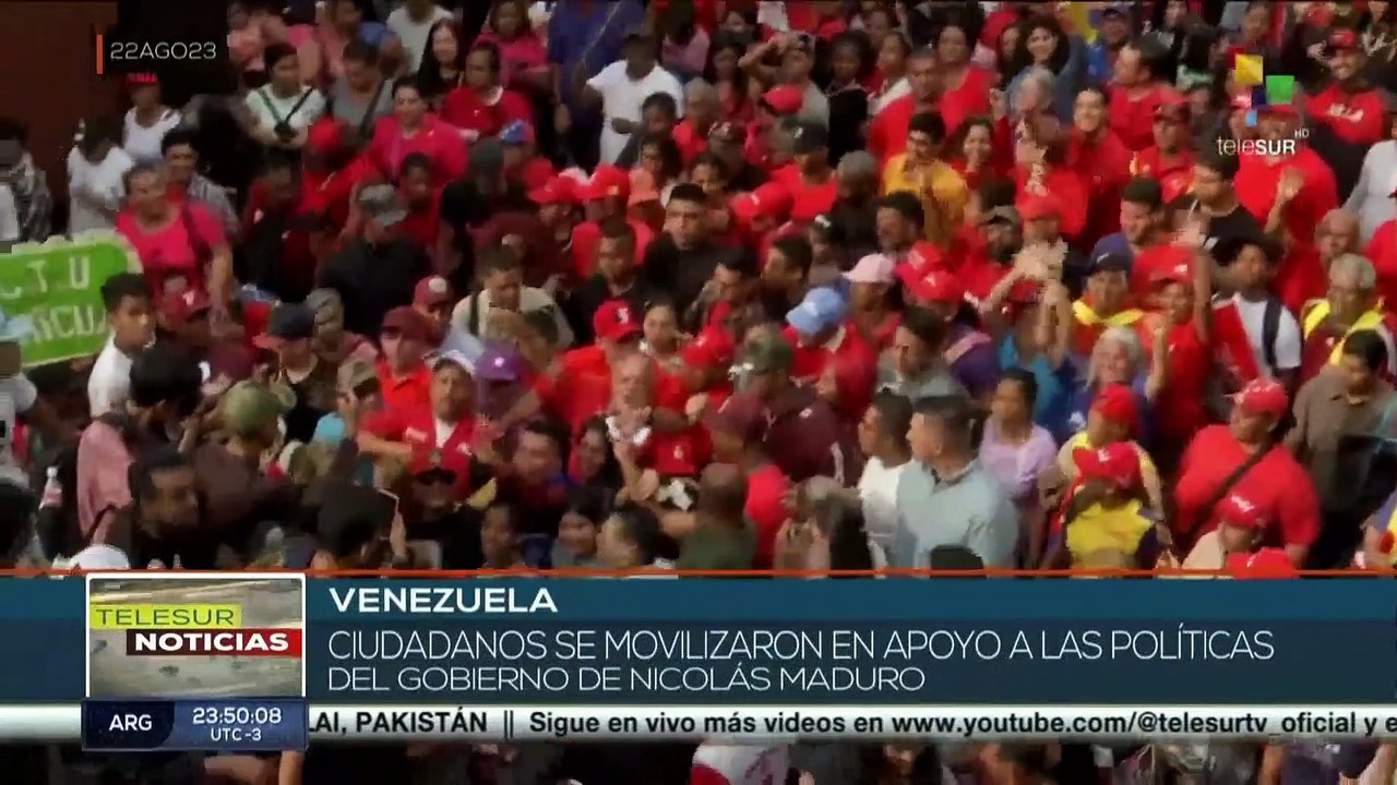 Pueblo venezolano se moviliza en apoyo a políticas de Gobierno de Maduro