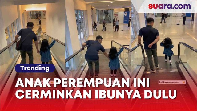 Tingkah Bocah Ngambek ke sang Ayah Bikin Gemes! Warganet: Dasar Cewek