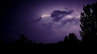Lightning And Thunderstorm Stock Video Footage Background by Romance Post BD