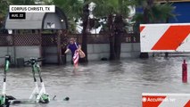 Tropical Storm Harold strikes southern Texas with gusty winds and floods