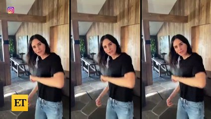 Courteney Cox FREAKS OUT Over Secret Messy Closet in Friends-Inspired Video