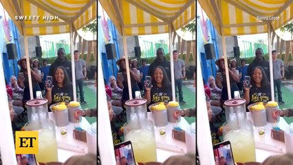 Travis Barker SURPRISES 9-Year-Old Blind Drummer at Lemonade Stand