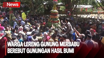 Warga Lereng Gunung Merbabu Berebut Gunungan di Makam Syech Maulana Ibrahim Maghribi