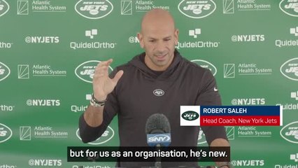 Tải video: 'He's new' - Saleh to start Aaron Rodgers in Jets' preseason