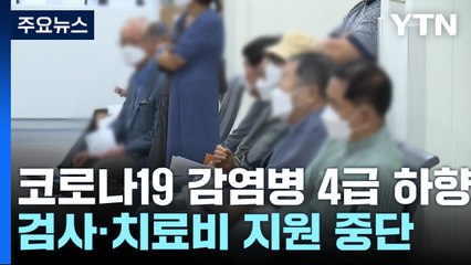 코로나19 '4급' 전환...검사·치료비 지원 중단·축소 / YTN