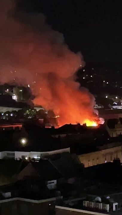 Bridge street fire video 3