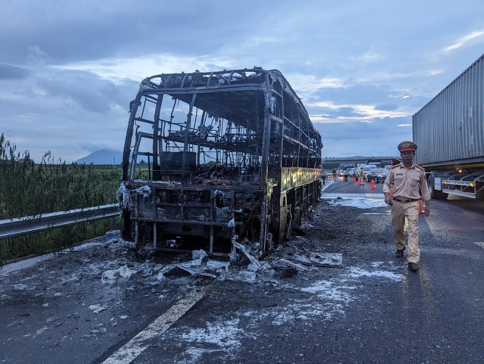 Couple 'lucky to be alive' coach explosion in Vietnam