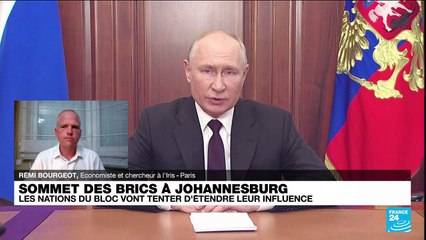 Sommet des Brics à Johannesburg, les nations du bloc vont tenter d'étendre leur influence