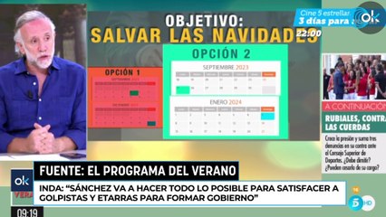 Inda: "Sánchez va a hacer todo lo posible para satisfacer a golpistas y etarras para formar gobierno"