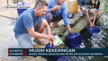 Warga Tempuh Jalan Kiloan Meter Untuk Dapat Air Bersih Di Sungai