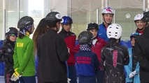 ERZURUM - Sürat pateninin gelecekteki olimpik sporcuları Erzurum'da yetiştiriliyor
