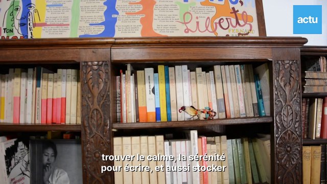 Dans le bureau de Louis Aragon à Saint-Arnoult-en-Yvelines