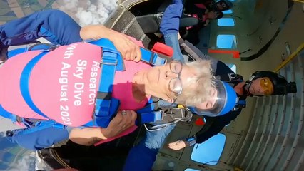 Barbara's charity skydive - video by Gareth Pepperell