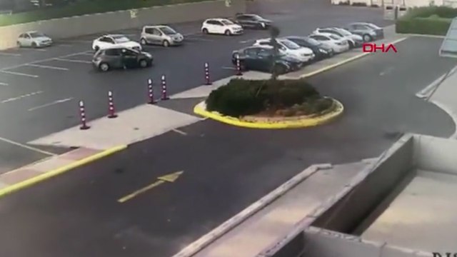 Kartal'da otoparkta silahlı saldırı kamerada