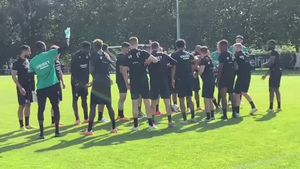 Le premier entraînement d'Adrien Trebel avec le Sporting de Charleroi