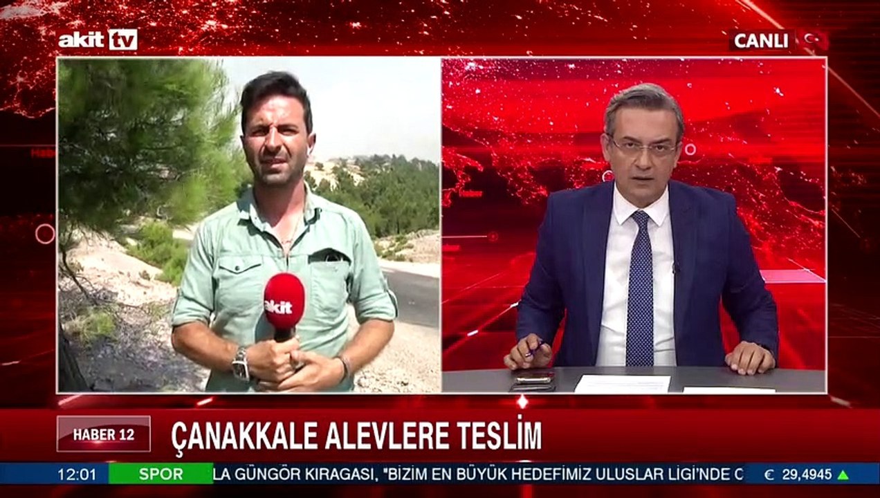 Çanakkale alevlere teslim