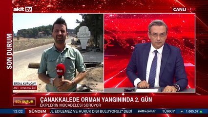Çanakkale alevlere teslim
