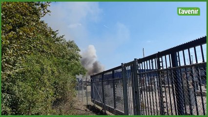 Important incendie à Wandre