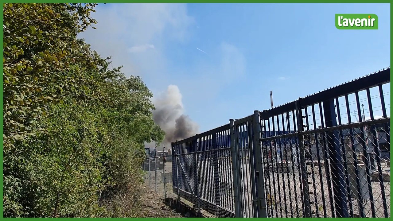 Important incendie à Wandre