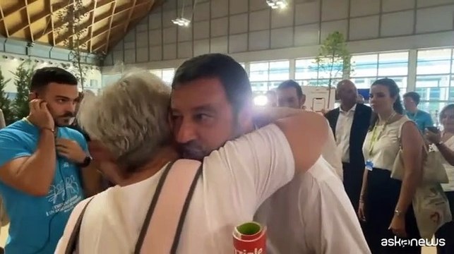 Bagno di folla per Matteo Salvini al Meeting di Rimini