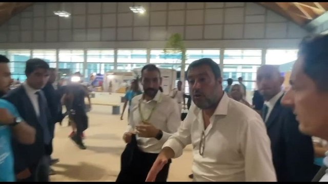 Bagno di folla per Matteo Salvini al Meeting di Rimini