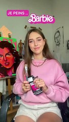 PORTRAIT PEINTURE BARBIE