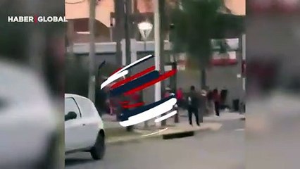 Arjantin'de süpermarketteki yağma girişimi kamerada