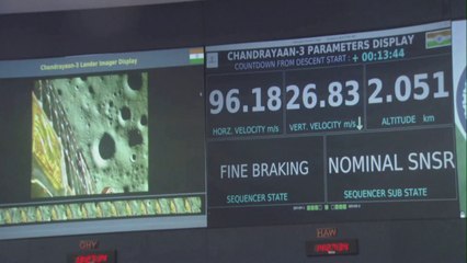 Pour la première fois de son histoire, l'Inde réussit à poser son vaisseau lunaire Chandrayaan-3 sur la Lune
