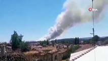 Eskişehir'de korkutan yangın! Alevler yerleşim yerlerini tehdit ediyor