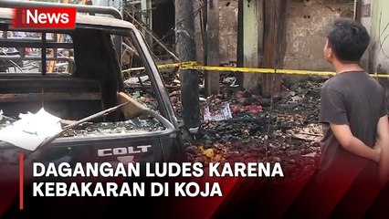 Kebakaran di Pasar Lontar Koja, Barang Dagangan Penjual Ludes