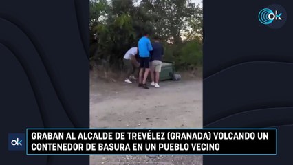 Graban al alcalde de Trevélez (Granada) volcando un contenedor de basura en un pueblo vecino