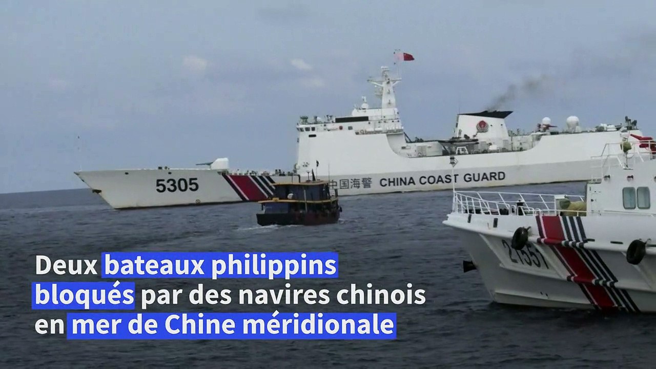 Des navires chinois bloquent des bateaux philippins en mer de Chine méridionale