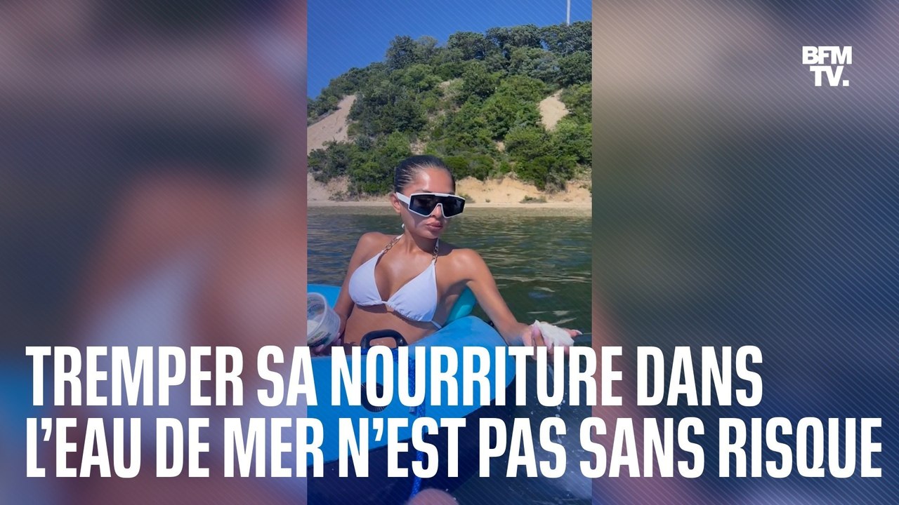 Tremper sa nourriture dans l’eau de mer, une tendance TikTok qui n’est pas sans risque